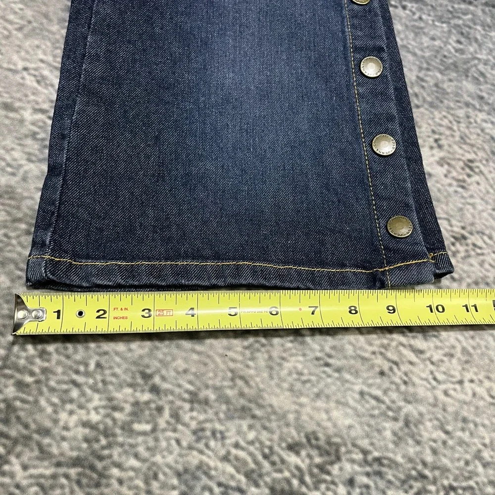 Polo Jeans Co. Womens 6 (30x32) Blue Stretch Bootcut W/ Snaps Western Low Rise - Picture 16 of 16